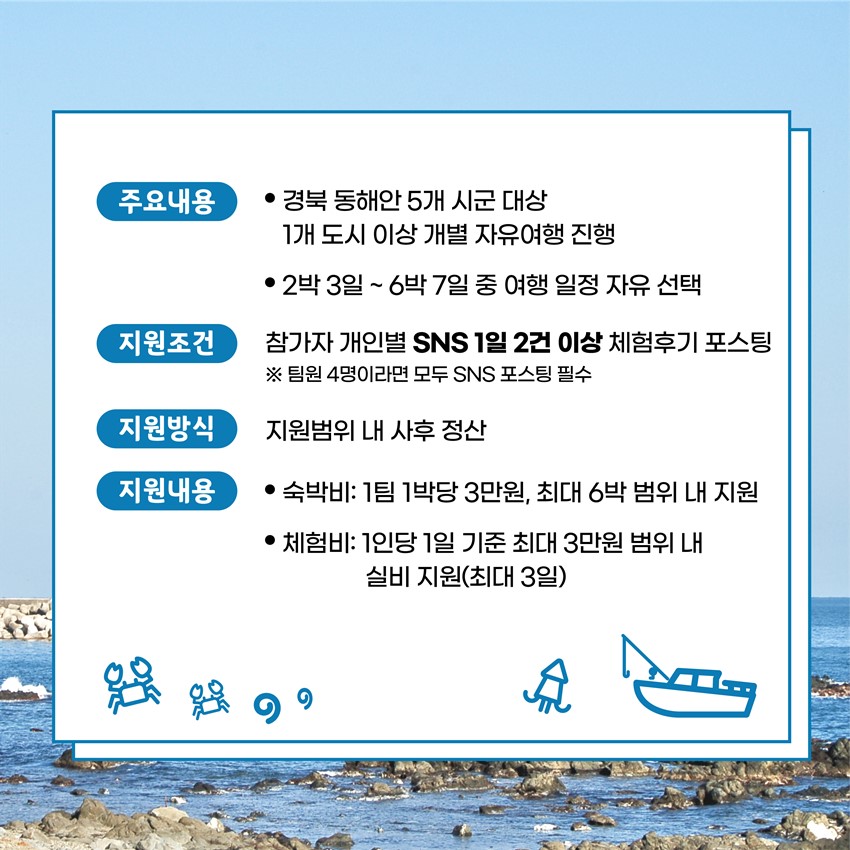 3.[알림] 경북 동해안 5개 시군 일주일 살기 참가자 모집